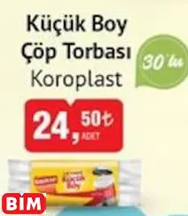 KOROPLAST KÜÇÜK BOY ÇÖP TORBASI KOROPLAST KÜÇÜK BOY ÇÖP TORBASI